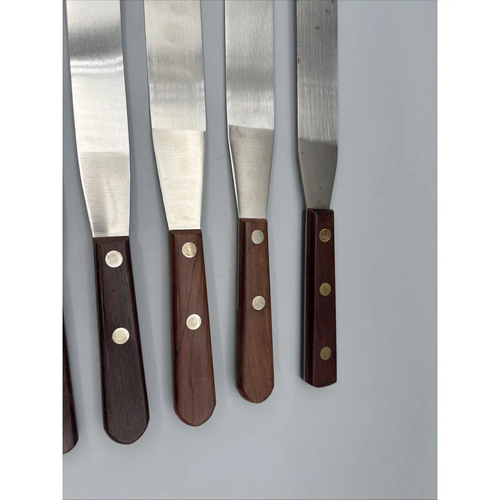 VTG SS Lamson LOT of 8 Frosting Spatula 6S01 9003 USA Mult sizes 7.5 - 12